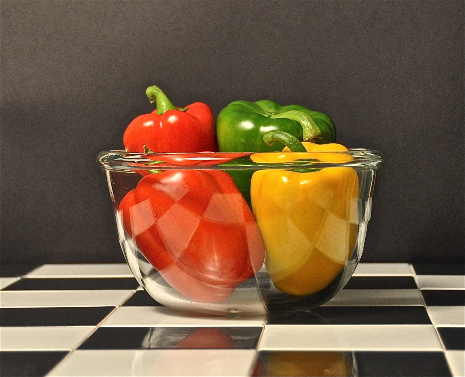 With peppers