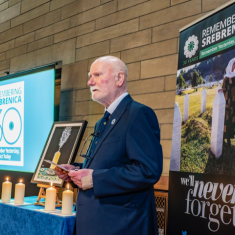 Speaking at the Scottish Board of Ambassadors for RS event at Glasgow University, July 2025.